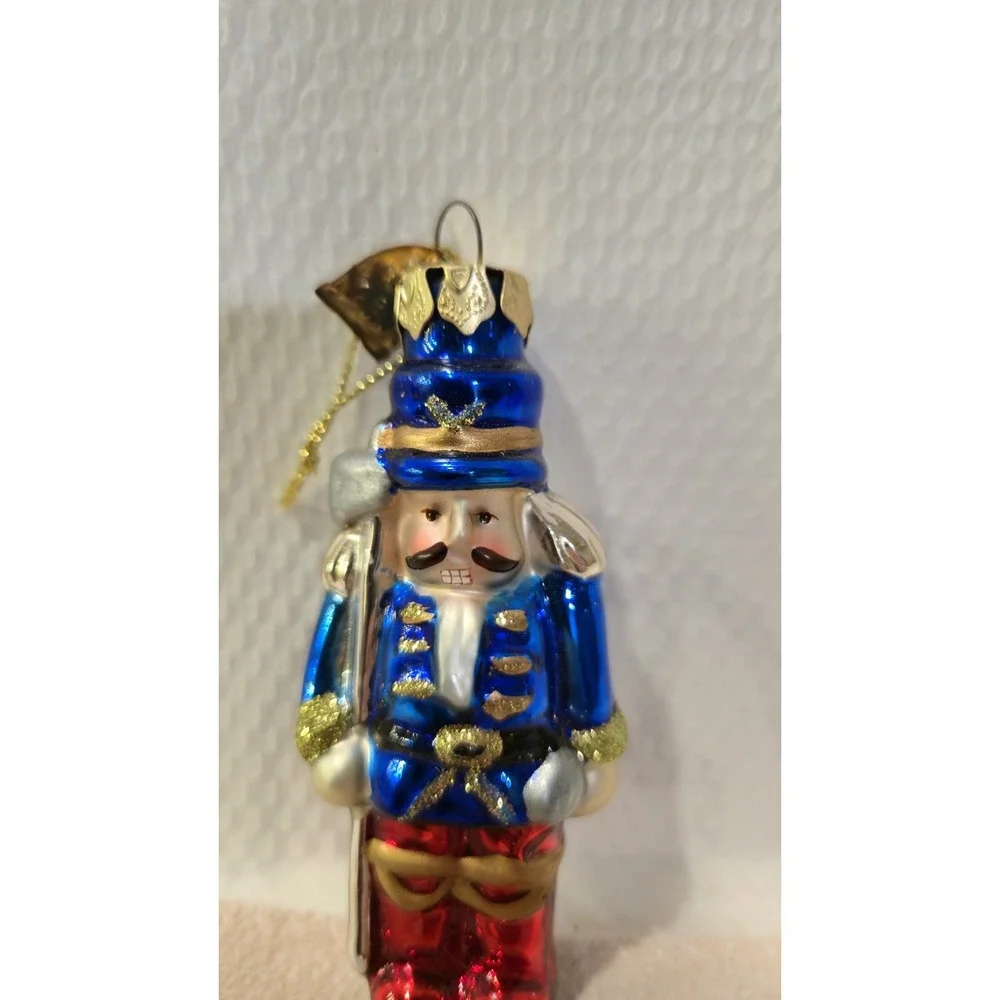 Thomas Pacconi Vintage Blown Glass Nutcracker King Christmas Ornament 2003